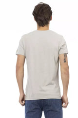 Trussardi Action Gray Cotton Men T-Shirt - T-Shirts