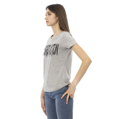 Trussardi Action Gray Cotton Women T-Shirt - T-Shirts