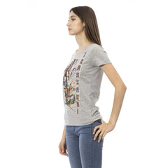 Trussardi Action Gray Cotton Women T-Shirt - T-Shirts