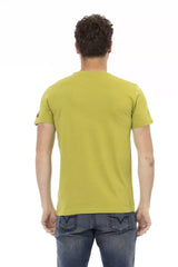 Trussardi Action Green Cotton Men T-Shirt - T-Shirts