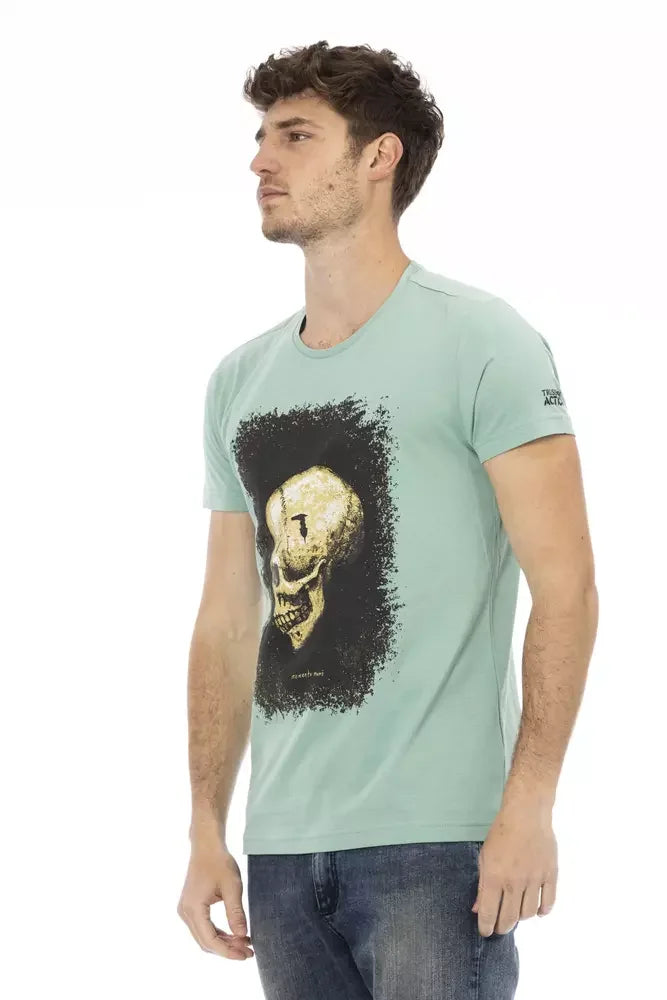 Trussardi Action Green Cotton Men T-Shirt - T-Shirts