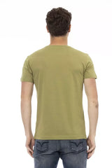 Trussardi Action Green Cotton Men T-Shirt - T-Shirts