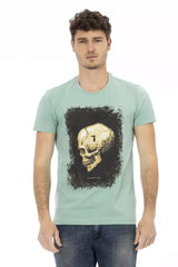 Trussardi Action Green Cotton Men T-Shirt - T-Shirts