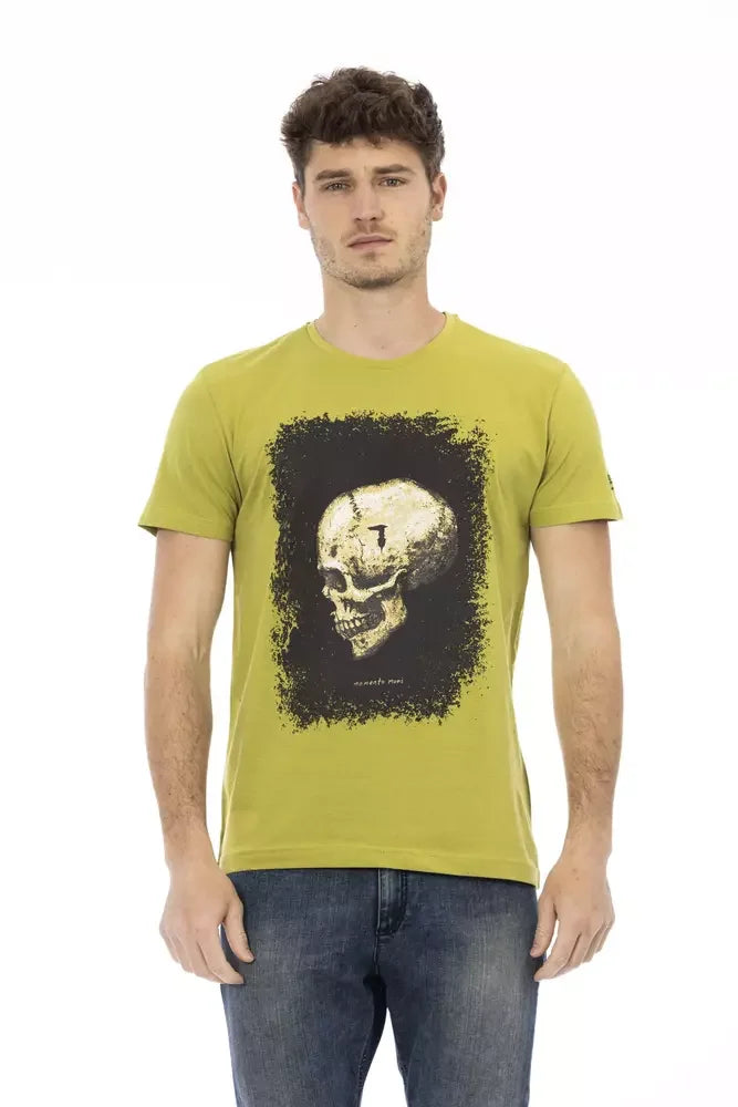 Trussardi Action Green Cotton Men T-Shirt - T-Shirts