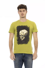 Trussardi Action Green Cotton Men T-Shirt - T-Shirts