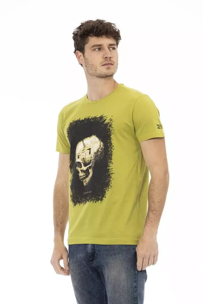 Trussardi Action Green Cotton Men T-Shirt - T-Shirts