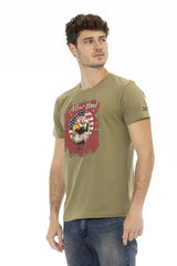 Trussardi Action Green Cotton Men T-Shirt - T-Shirts