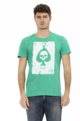 Trussardi Action Green Cotton Men T-Shirt - T-Shirts