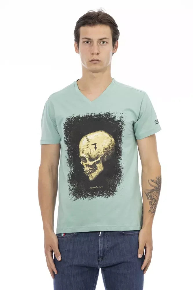 Trussardi Action Green Cotton Men’s T-Shirt - T-Shirts
