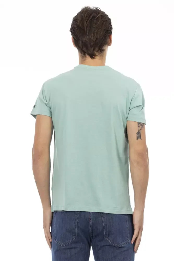 Trussardi Action Green Cotton Men’s T-Shirt - T-Shirts