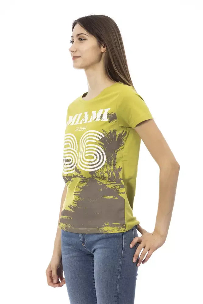 Trussardi Action ’Green Cotton Women T-Shirt’ - T-Shirts