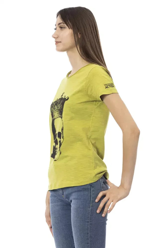 Trussardi Action Green Cotton Women T-Shirt - T-Shirts