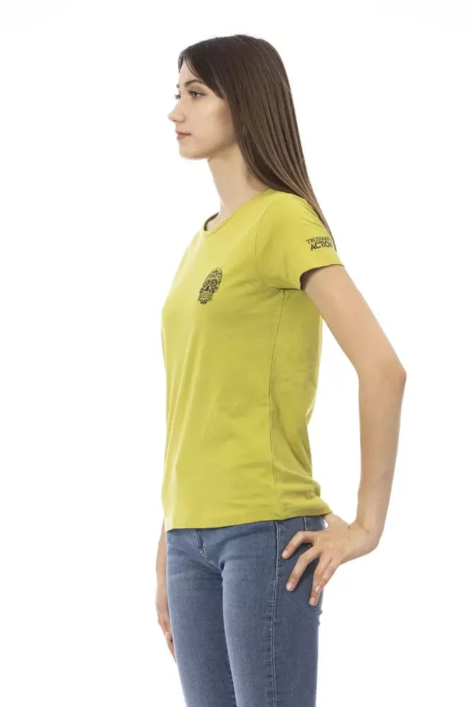Trussardi Action Green Cotton Women T-Shirt - T-Shirts