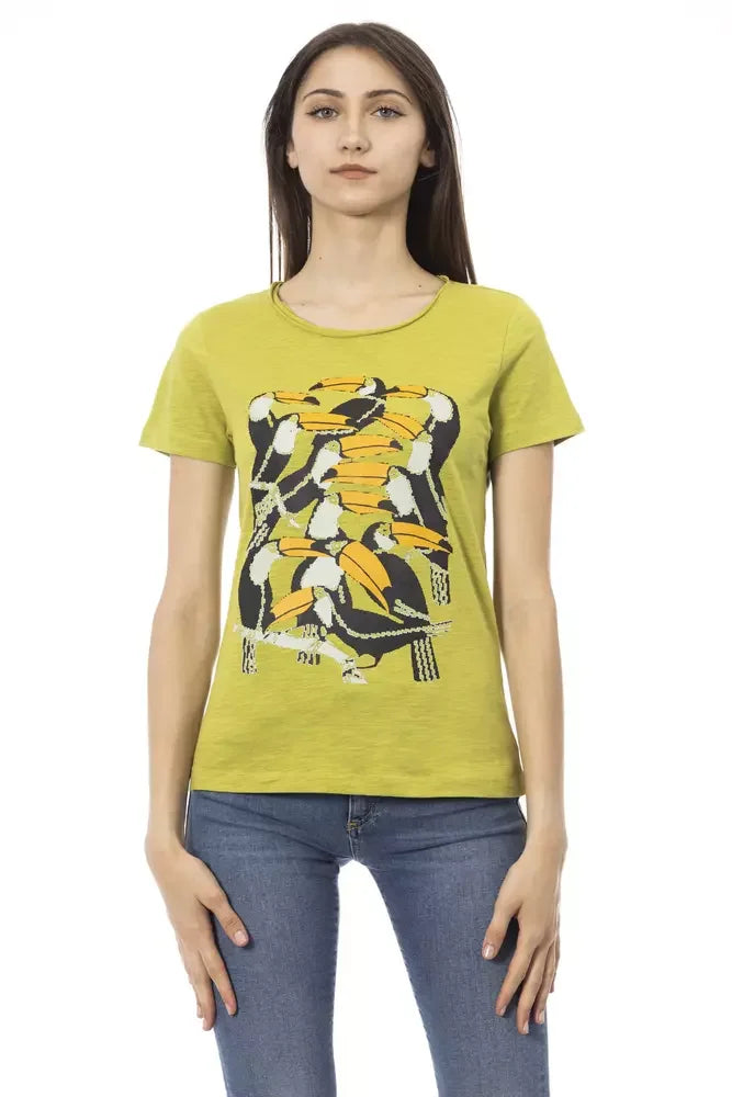 Trussardi Action Green Cotton Women T-Shirt - T-Shirts