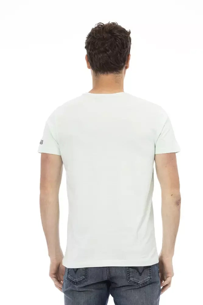 Trussardi Action Light Blue Cotton Men T-Shirt - T-Shirts