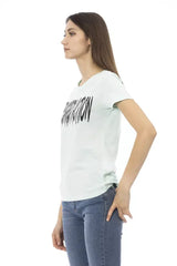 Trussardi Action Light Blue Cotton Women T-Shirt - T-Shirts