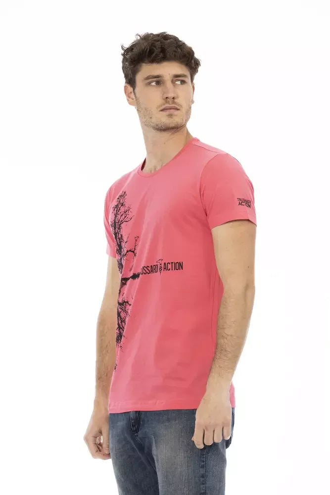 Trussardi Action Multicolor Cotton Men T-Shirt - T-Shirts