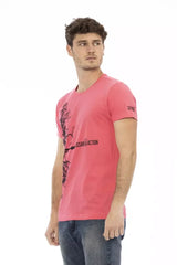 Trussardi Action Multicolor Cotton Men T-Shirt - T-Shirts
