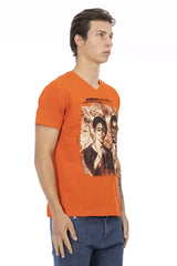 Trussardi Action Orange Cotton Men T-Shirt - T-Shirts
