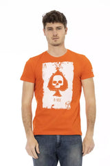Trussardi Action Orange Cotton Men T-Shirt - T-Shirts