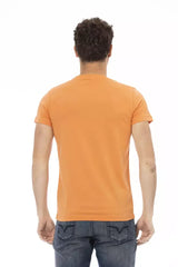 Trussardi Action Orange Cotton Men T-Shirt - T-Shirts