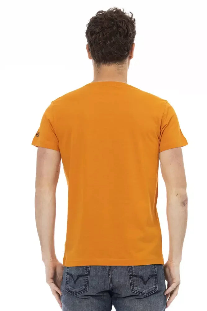 Trussardi Action Orange Cotton Men T-Shirt - T-Shirts