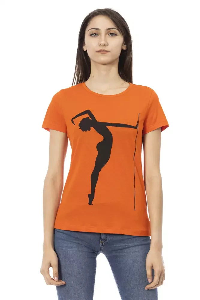 Trussardi Action Orange Cotton Women T-Shirt - T-Shirts