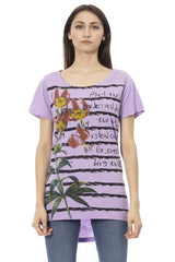 Trussardi Action Purple Cotton Women T-Shirt - T-Shirts
