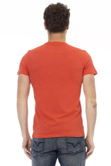Trussardi Action Red Cotton Men T-Shirt - T-Shirts