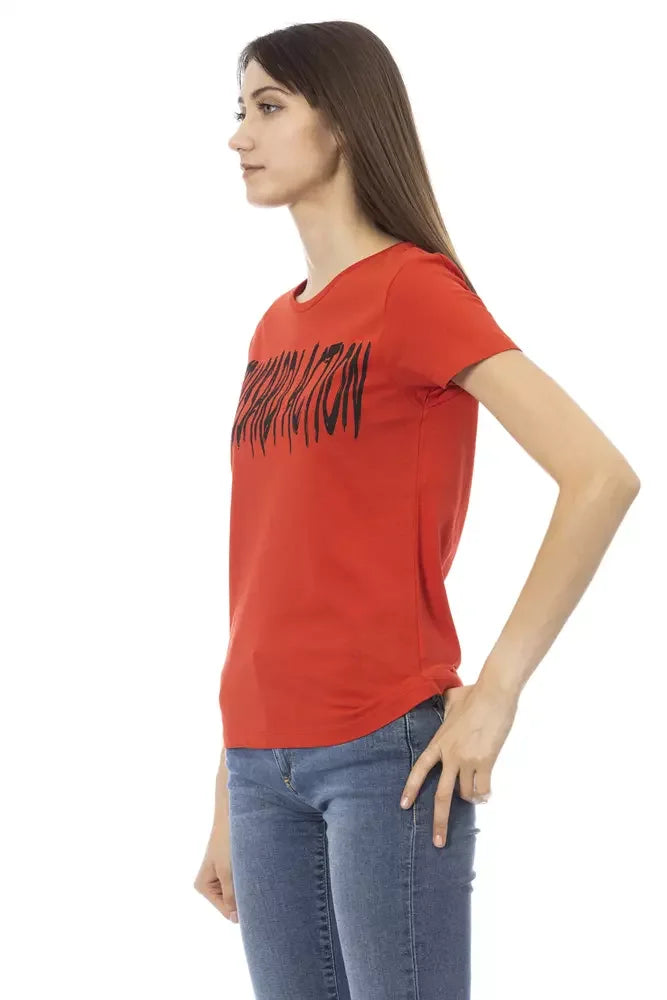 Trussardi Action Red Cotton Women T-Shirt - T-Shirts