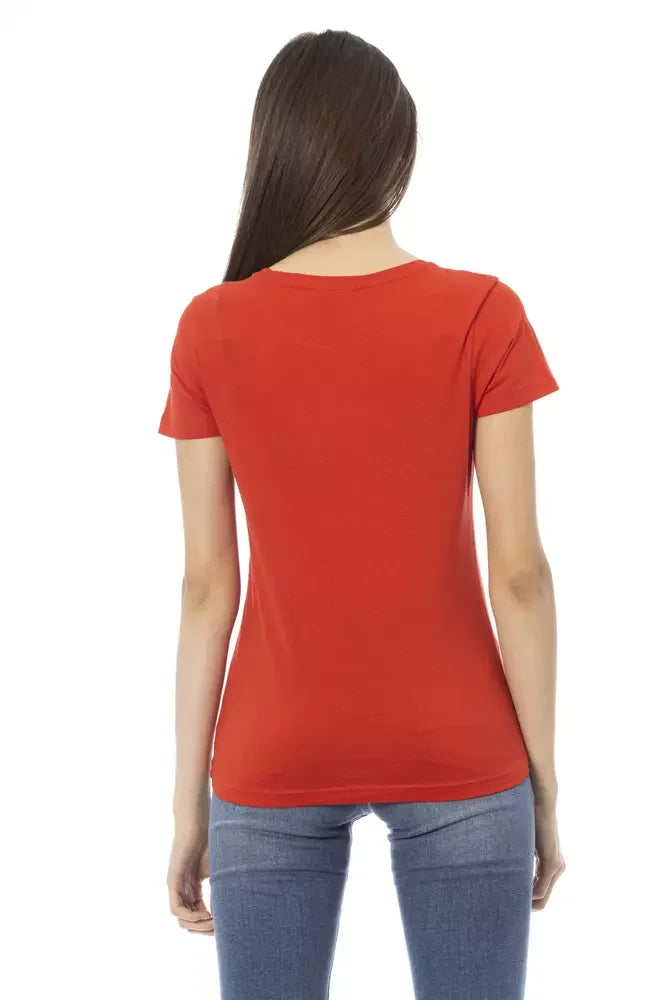 Trussardi Action Red Cotton Women T-Shirt - T-Shirts