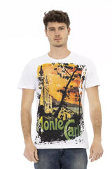 Trussardi Action White Cotton Men T-Shirt - T-Shirts