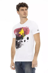 Trussardi Action White Cotton Men T-Shirt - T-Shirts