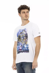 Trussardi Action White Cotton Men T-Shirt - T-Shirts