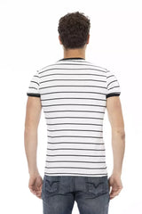 Trussardi Action White Cotton Men T-Shirt - T-Shirts