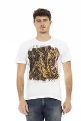 Trussardi Action White Cotton Men T-Shirt - T-Shirts
