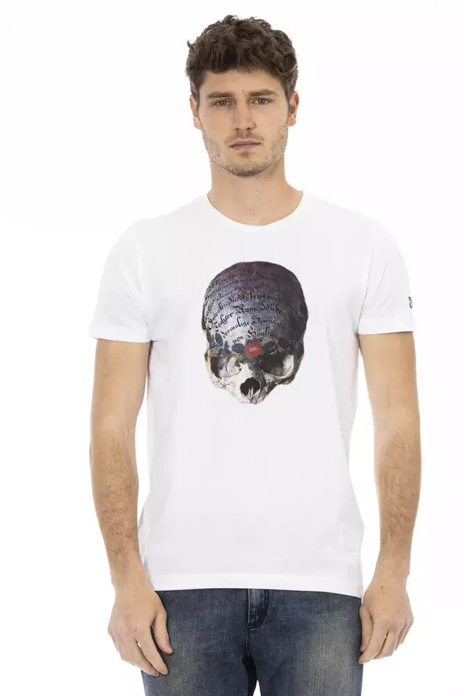 Trussardi Action White Cotton Men T-Shirt - T-Shirts