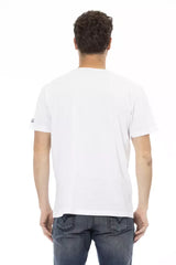 Trussardi Action White Cotton Men’s T-Shirt - T-Shirts