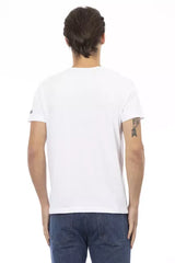 Trussardi Action White Cotton Men’s T-Shirt - T-Shirts