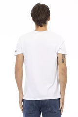 Trussardi Action White Cotton Men’s T-Shirt - T-Shirts