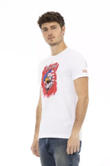Trussardi Action White Cotton Men’s T-Shirt - T-Shirts