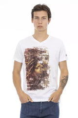 Trussardi Action White Cotton Men’s T-Shirt - T-Shirts