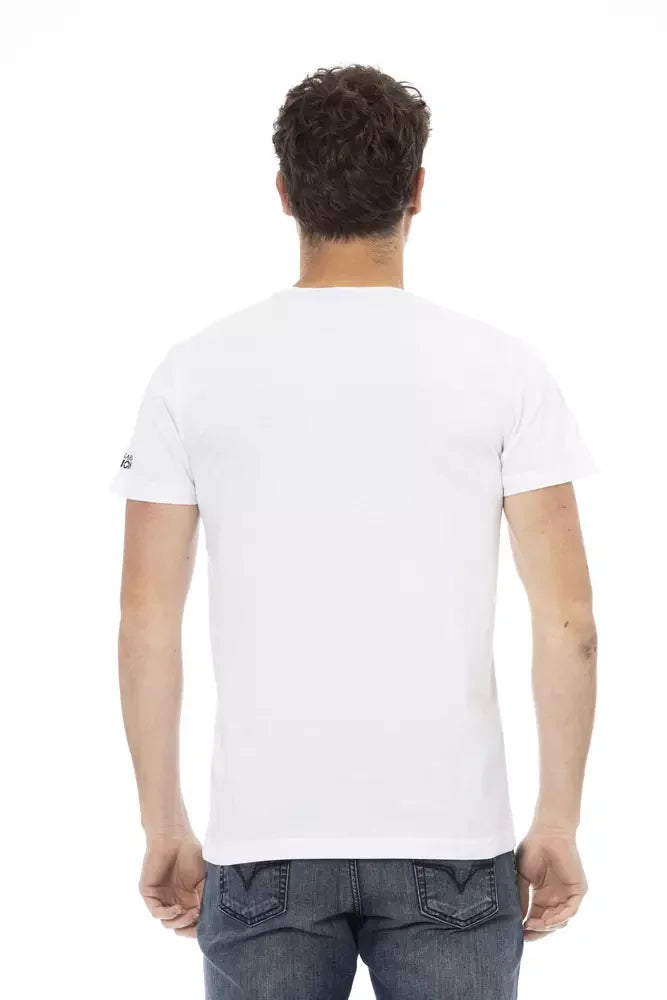 Trussardi Action White Cotton Men’s T-Shirt - T-Shirts