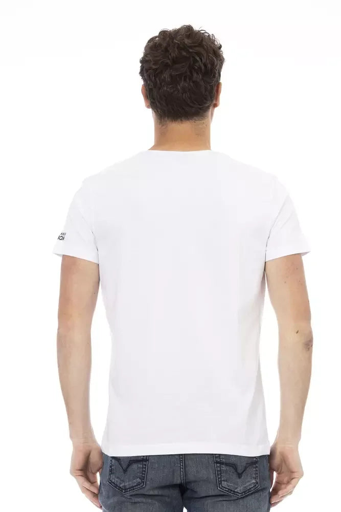 Trussardi Action White Cotton Men’s T-Shirt - T-Shirts