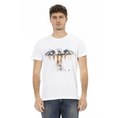 Trussardi Action White Cotton Men’s T-Shirt - T-Shirts