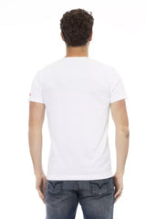 Trussardi Action White Cotton Men’s T-Shirt - T-Shirts