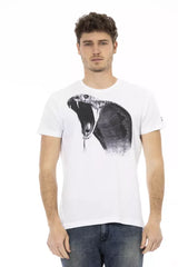 Trussardi Action White Cotton Men’s T-Shirt - T-Shirts