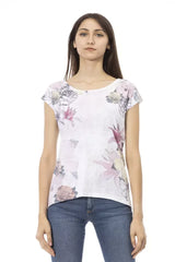 Trussardi Action White Cotton Women T-Shirt - L - T-Shirts