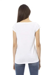 Trussardi Action White Cotton Women T-Shirt - L - T-Shirts