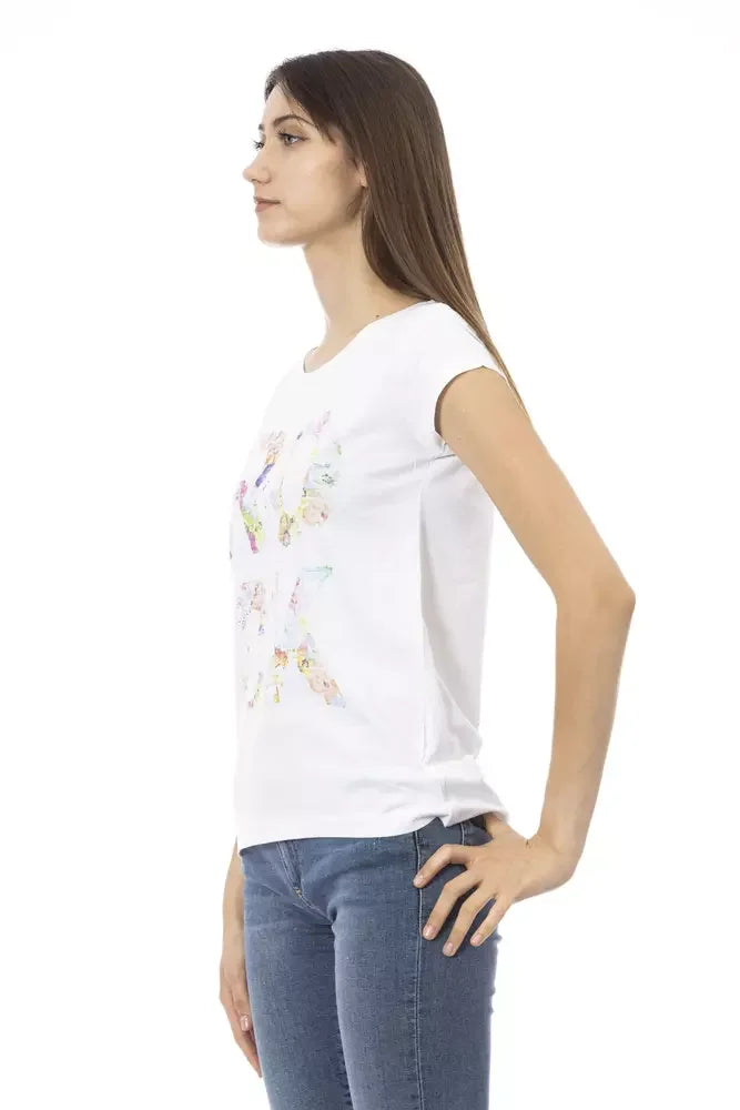 Trussardi Action White Cotton Women T-Shirt - T-Shirts
